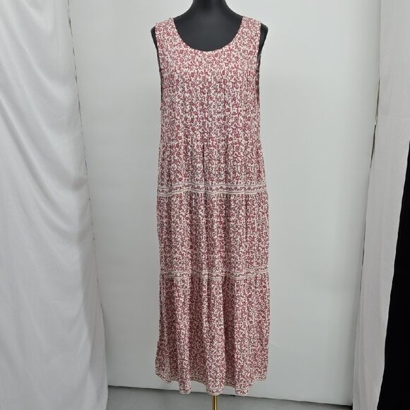 Elegant Floral Sleeveless Maxi Dress - Picture 1 of 6